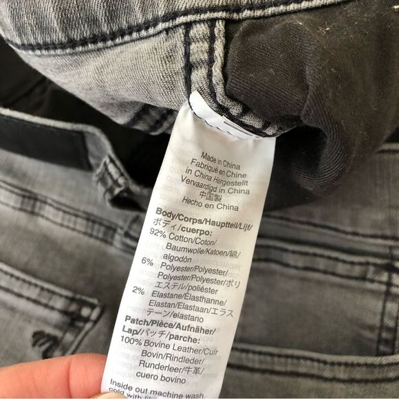 Madewell Stovepipe Grey Gray High Rise Jeans Size 25 Straight Leg Raw Hem - Picture 11 of 15